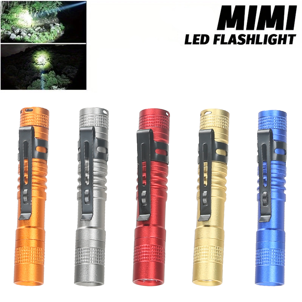 Stationery Supply - Mini bolígrafo de luz LED portátil