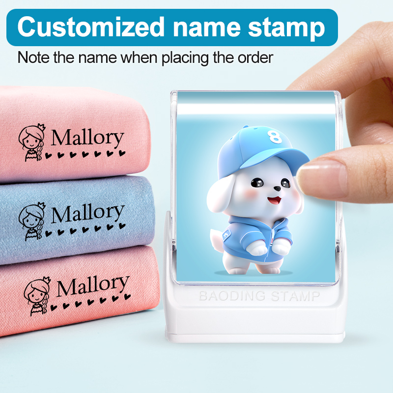 Self Inking Stamp - Sello personalizado para ropa de bebé,