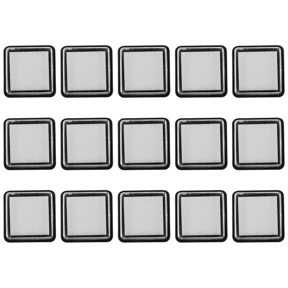 Self Inking Stamp - 15 Almohadillas de Tinta en Blanco