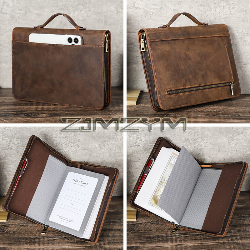 Stationery Supplies Business - Funda de cuero retro para cuaderno,