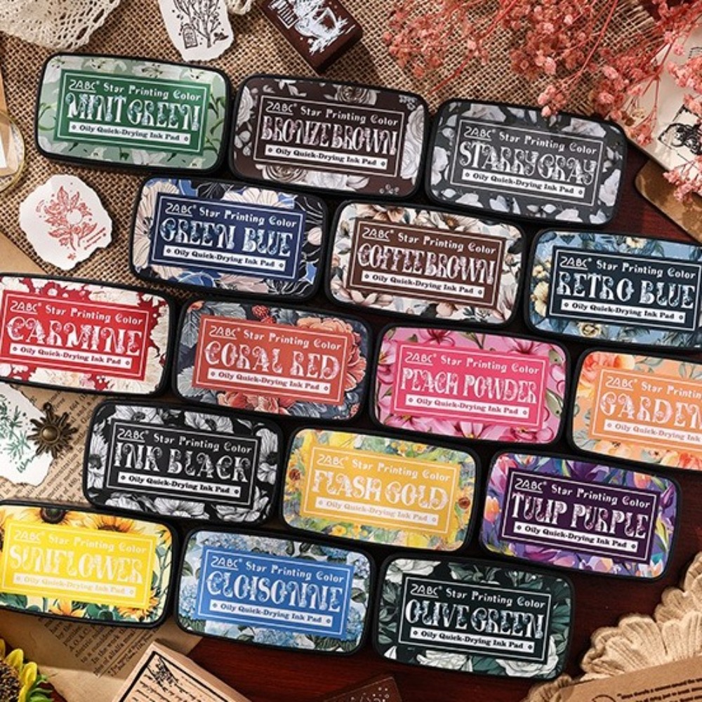 Self Inking Stamp - Almohadilla de tinta Multicolor colorida, sellos