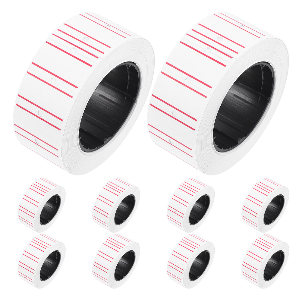 Sticker Label Roll - 10 rollos de etiquetas de precio