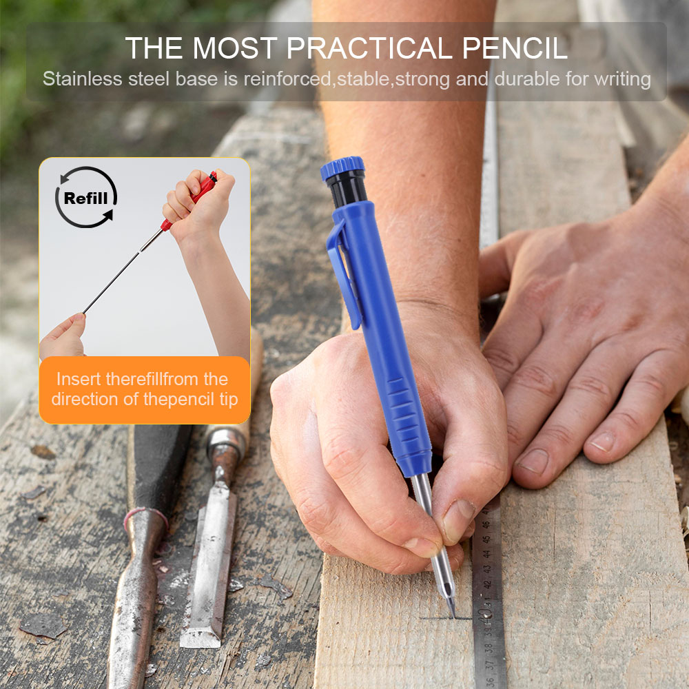 Juego de lápices de carpintero - Mechanical Pencil Lead reseña y precio