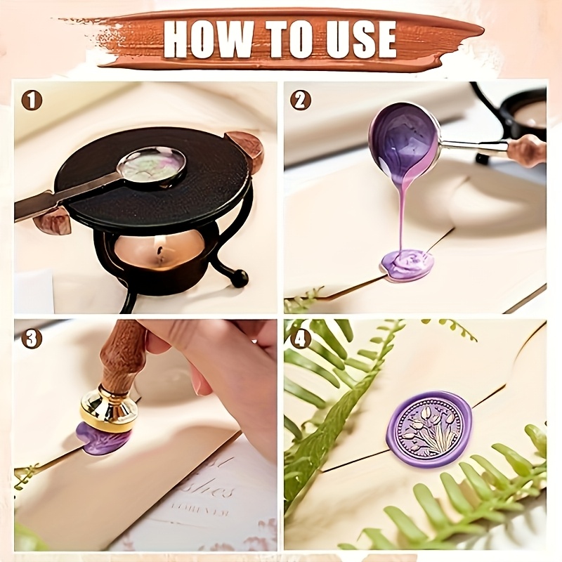 Juego de sellos de cera de 21  - Wax Seal Stamp Kit reseña y precio