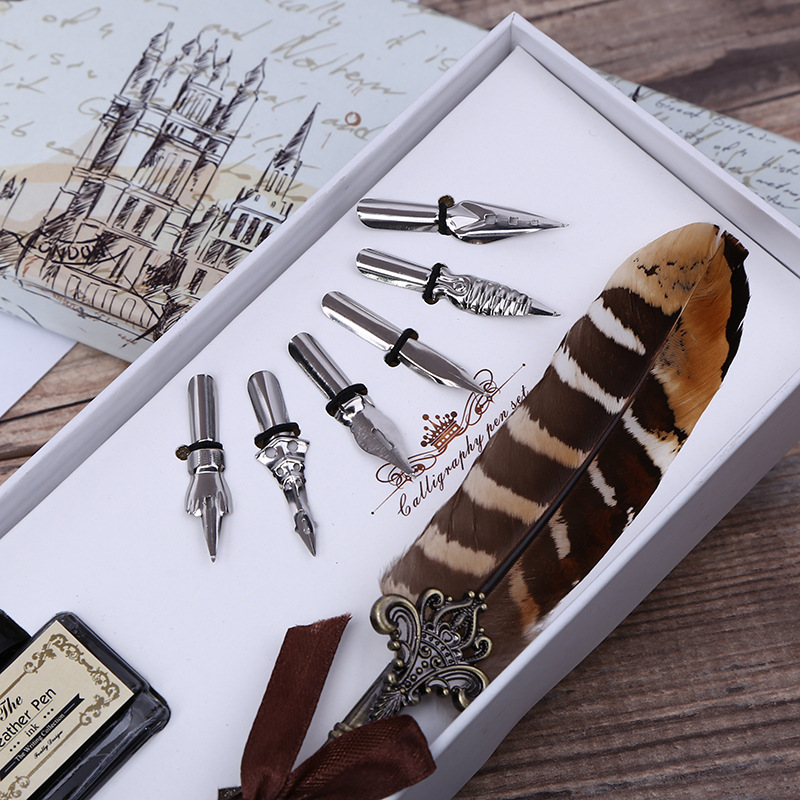 Juego de plumas de tinta retro - Self Inking Stamp reseña y precio