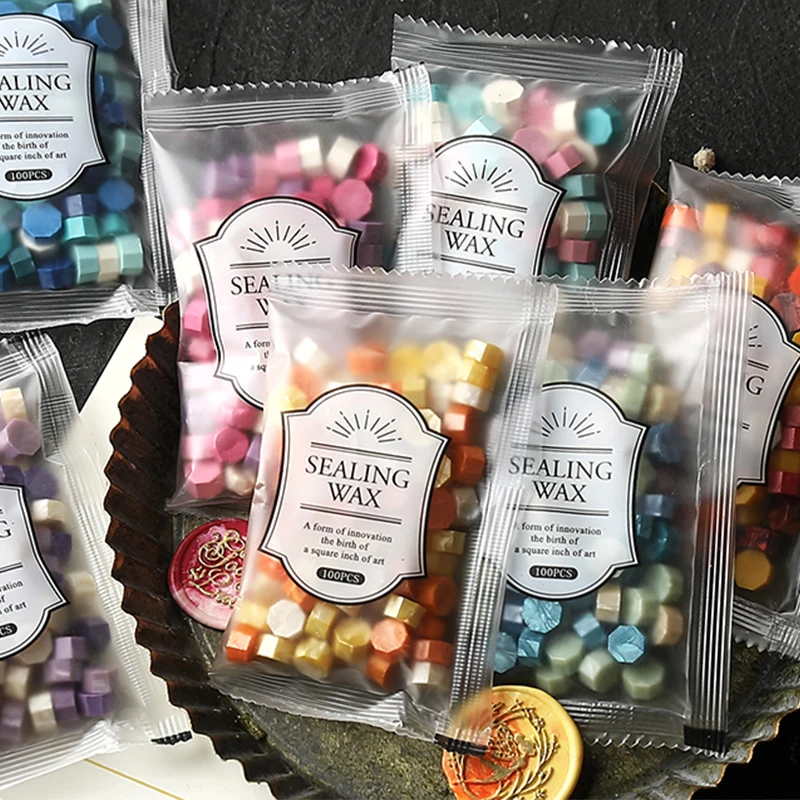 200 unids/bolsa octágono cuent - Wax Seal Stamp Kit reseña y precio