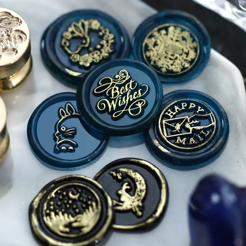 Sellos de cera con diseño de e - Wax Seal Stamp Kit reseña y precio